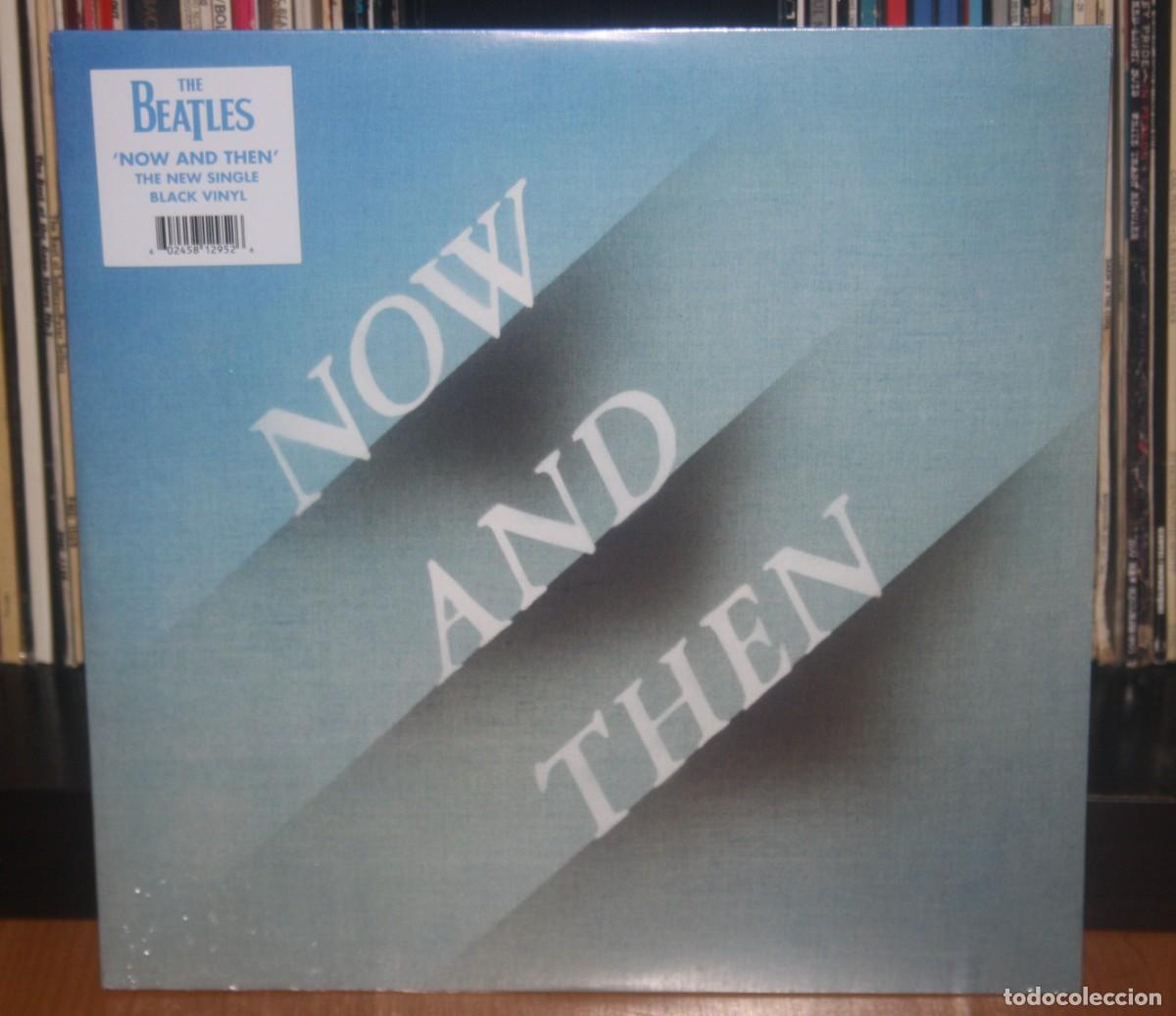 Discos de vinilo: THE BEATLES NOW AND THEN / LOVE ME DO 2023 12&rdquo; Maxi LP LIMITED EDITION BLACK VINYL