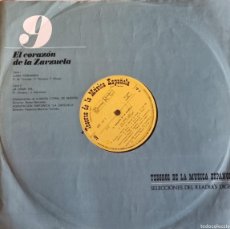 Discos de vinilo: LOS TESOROS DE LA MUSICA ESPAÑOLA - EL CORAZON DE LA ZARZUELA
