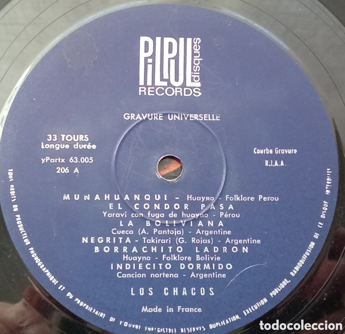 Discos de vinilo: Los Chacos. Amerique du sud - Foto 4
