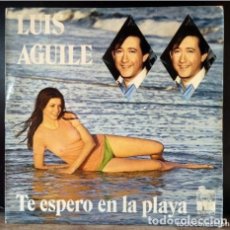Discos de vinilo: LUIS AGUILE - TE ESPERO EN LA PLAYA (LP ARIOLA 1974)