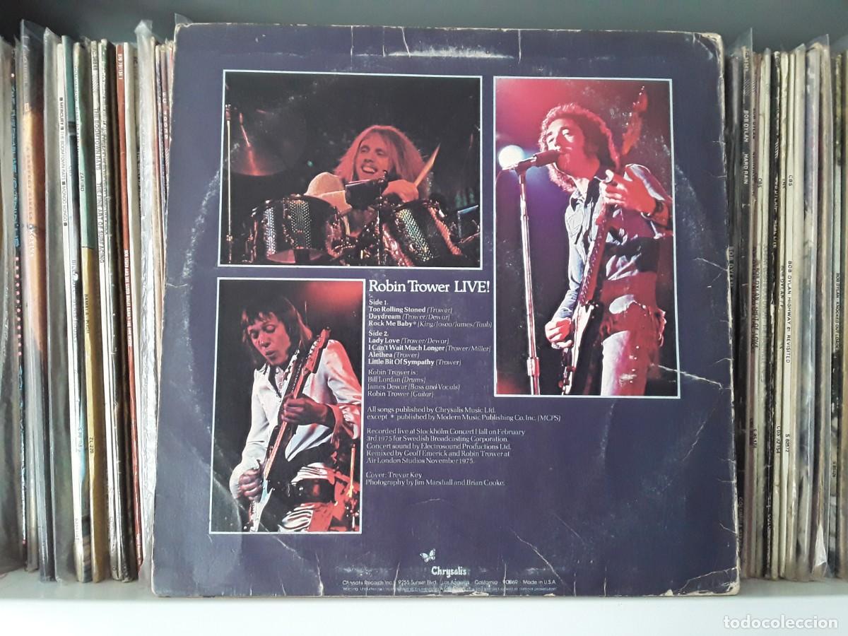 Discos de vinilo: Robin Trower &lrm;&ndash; Robin Trower Live! - lp usa - Foto 2