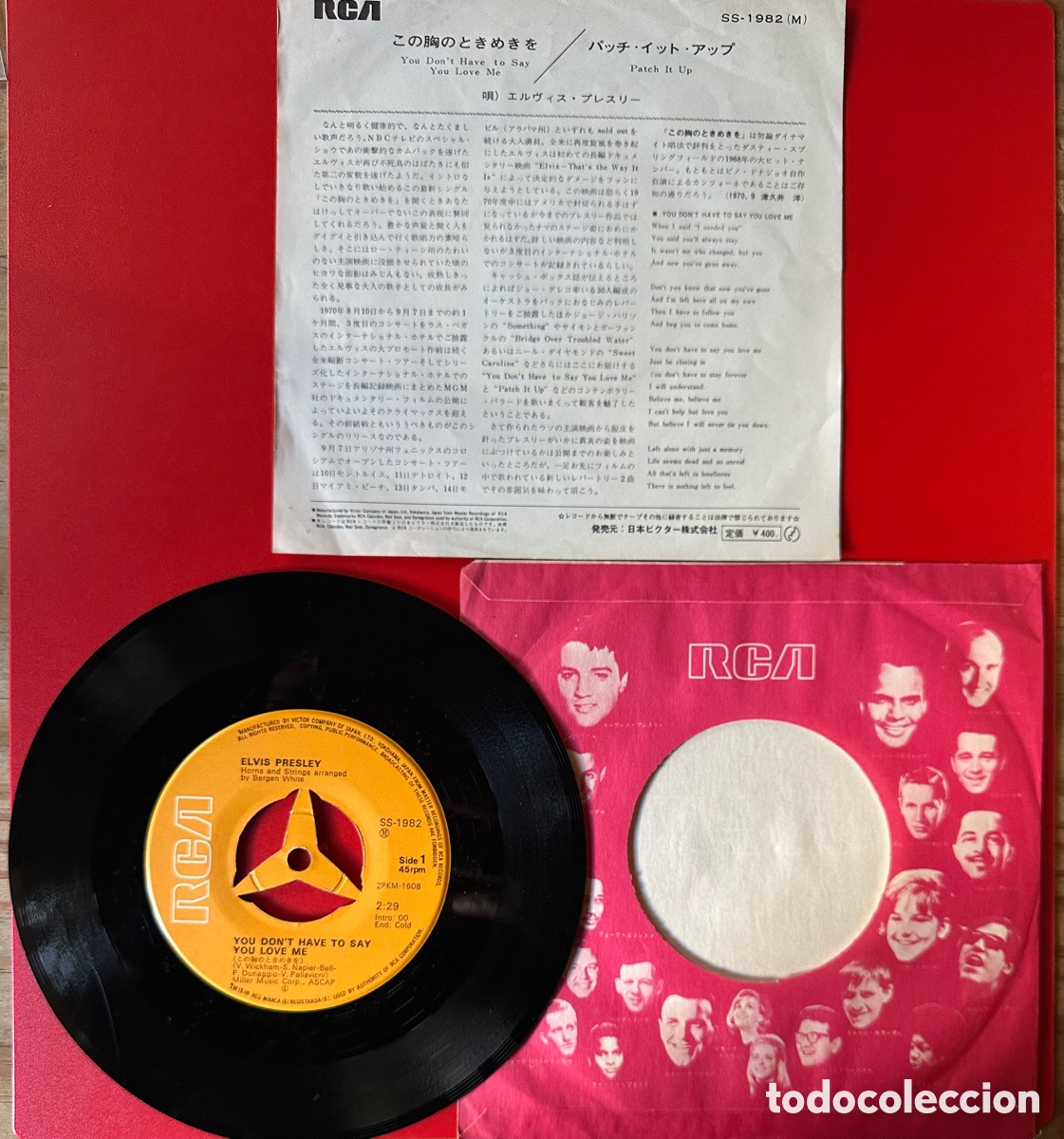 Discos de vinilo: Elvis Presley. Jap&oacute;n, 1970 - Foto 2