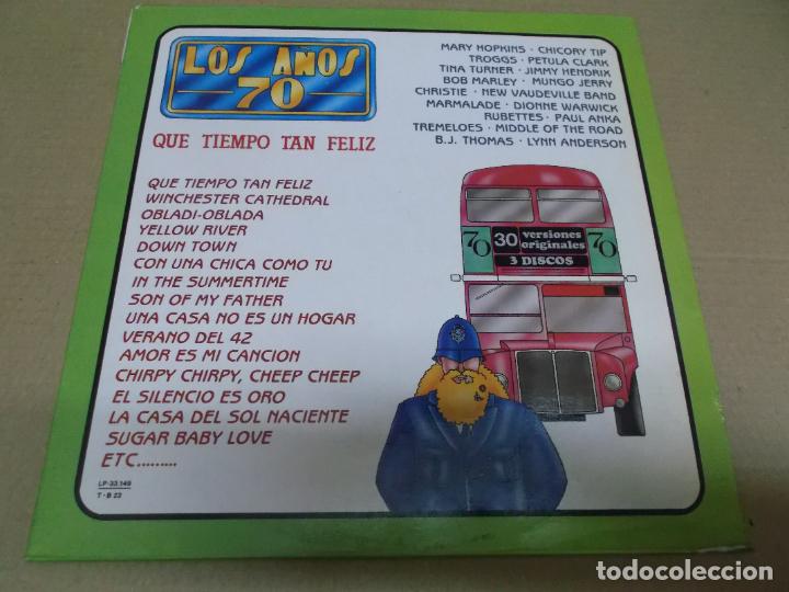 Discos de vinilo: LOS A&Ntilde;OS 70 (LP) (VER FOTO CONTENIDO COMPLETO) A&Ntilde;O &ndash; 1983 &ndash; TRIPLE DISCO