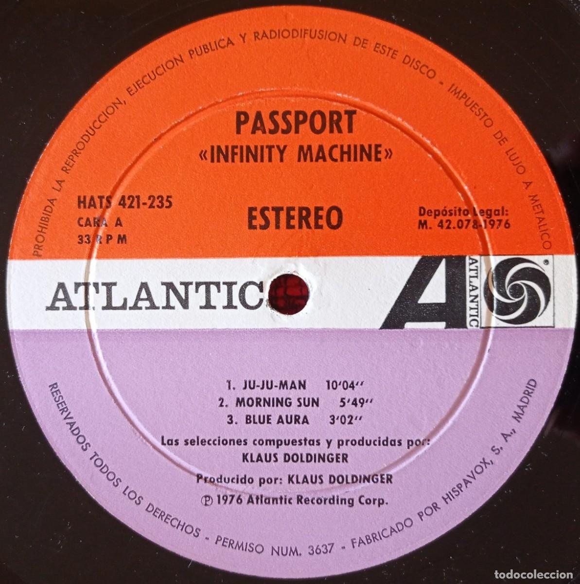Discos de vinilo: PASSPORT ** Infinity Machine ** VINILO LP ORIGINAL 1976 - Foto 4