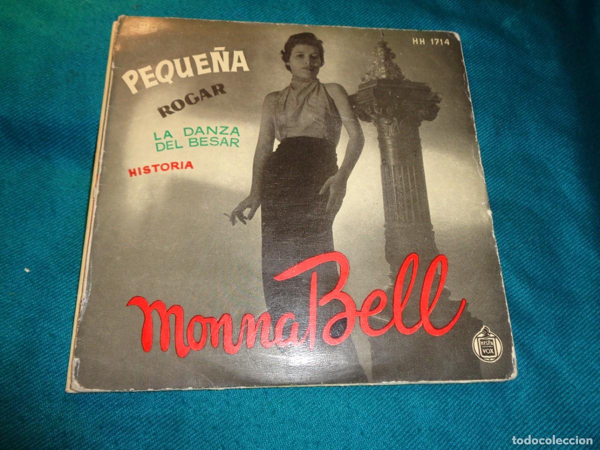 Discos de vinilo: MONNA BELL. PEQUE&Ntilde;A + 3. EP. HISPAVOX, 1959. IMPECABLE(#) - Foto 1