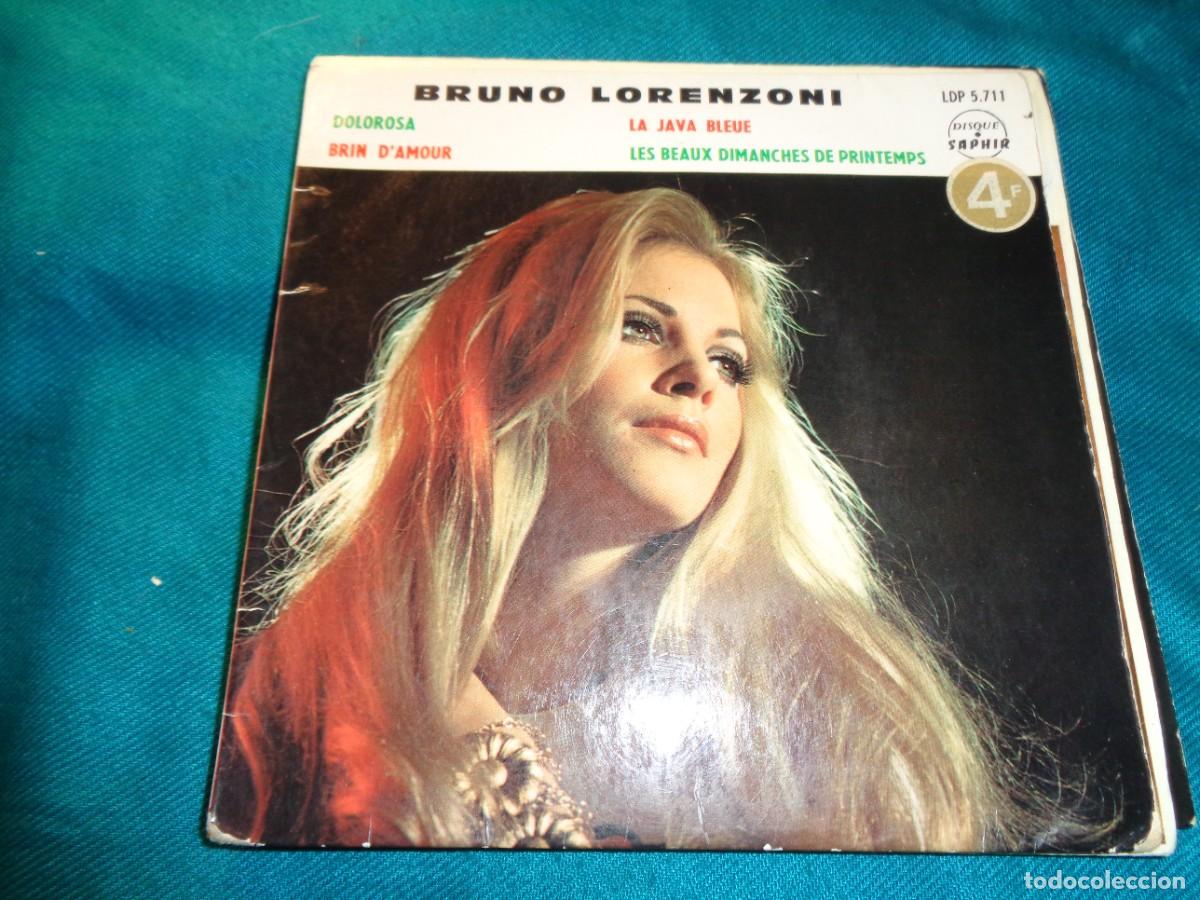 Discos de vinilo: BRUNO LORENZONI. DOLOROSA + 3. EP. SAPHIR, 1968. (#) - Foto 1