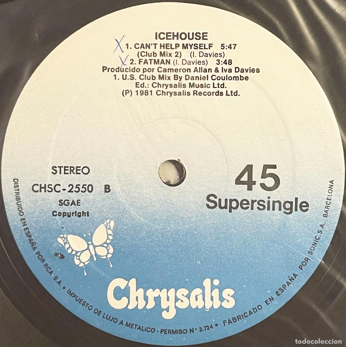 Discos de vinilo: ICEHOUSE / CANT HELP MYSELF / MX CHRYSALIS 1981 / ESPA&Ntilde;A - Foto 3