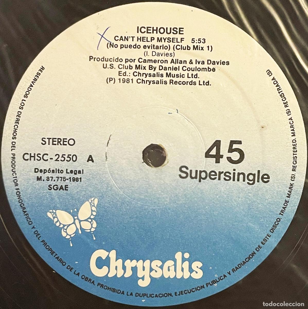 Discos de vinilo: ICEHOUSE / CANT HELP MYSELF / MX CHRYSALIS 1981 / ESPA&Ntilde;A - Foto 4