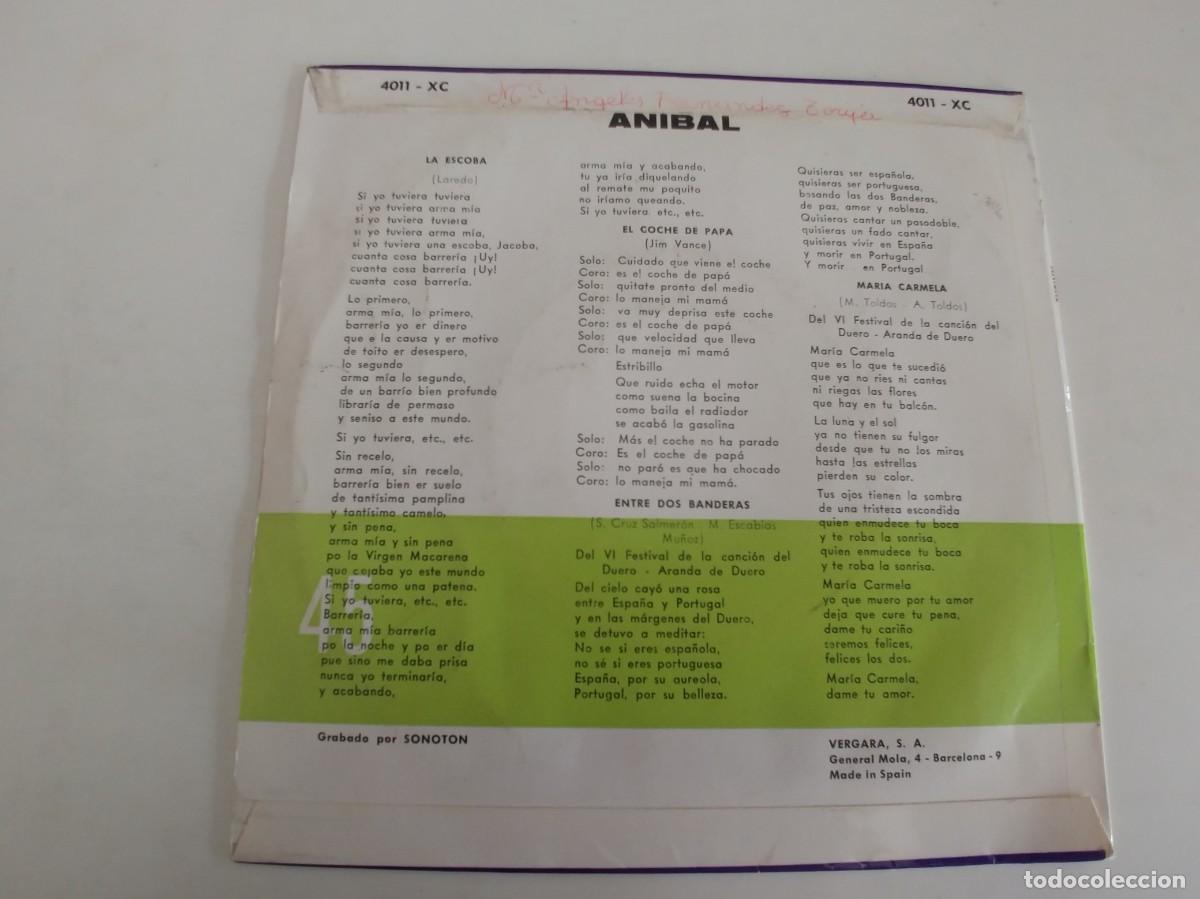 Discos de vinilo: ANIBAL-EP LA ESCOBA +3 - Foto 2