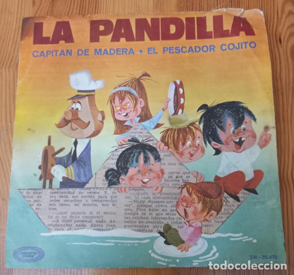 Vinyl-Schallplatten: LA PANDILLA, CAPITAN DE MADERA, EL PESCADOR COJITO, MOVIE PLAY 1968, DISCO DE VINILO SINGLE