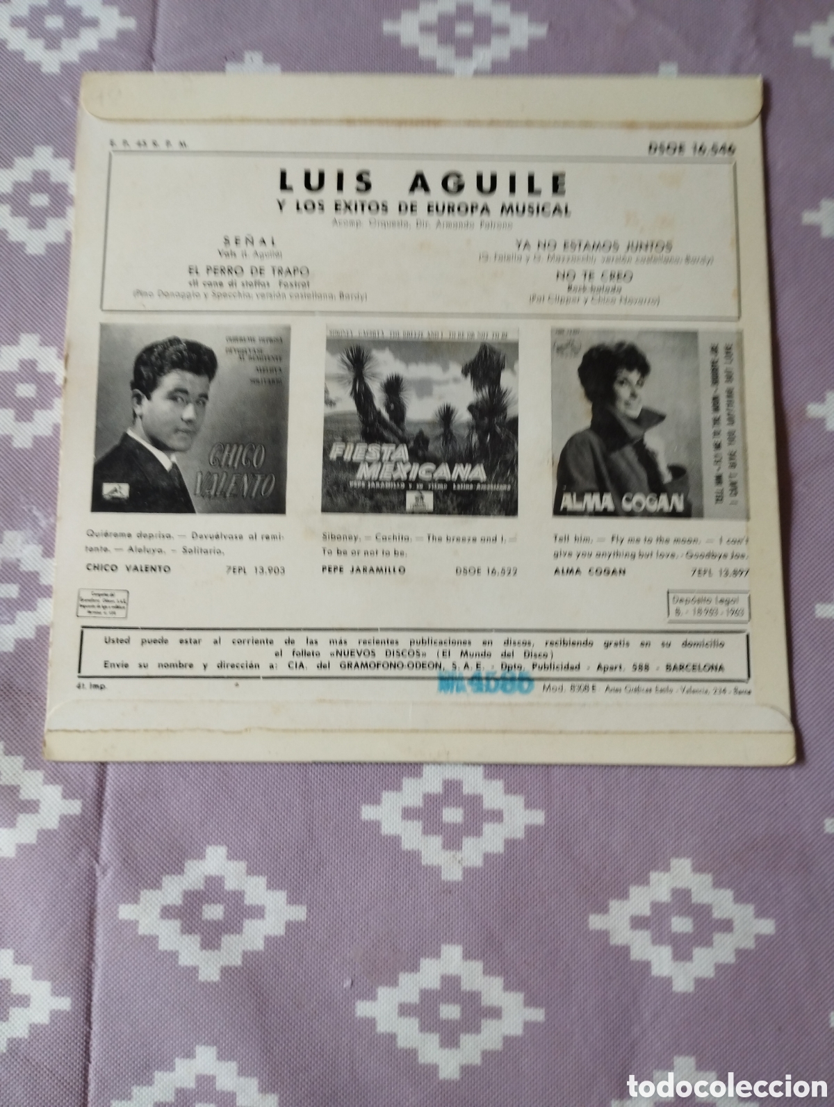 Discos de vinilo: Luis Aguil&eacute; los &eacute;xitos de Europa musical - Foto 2