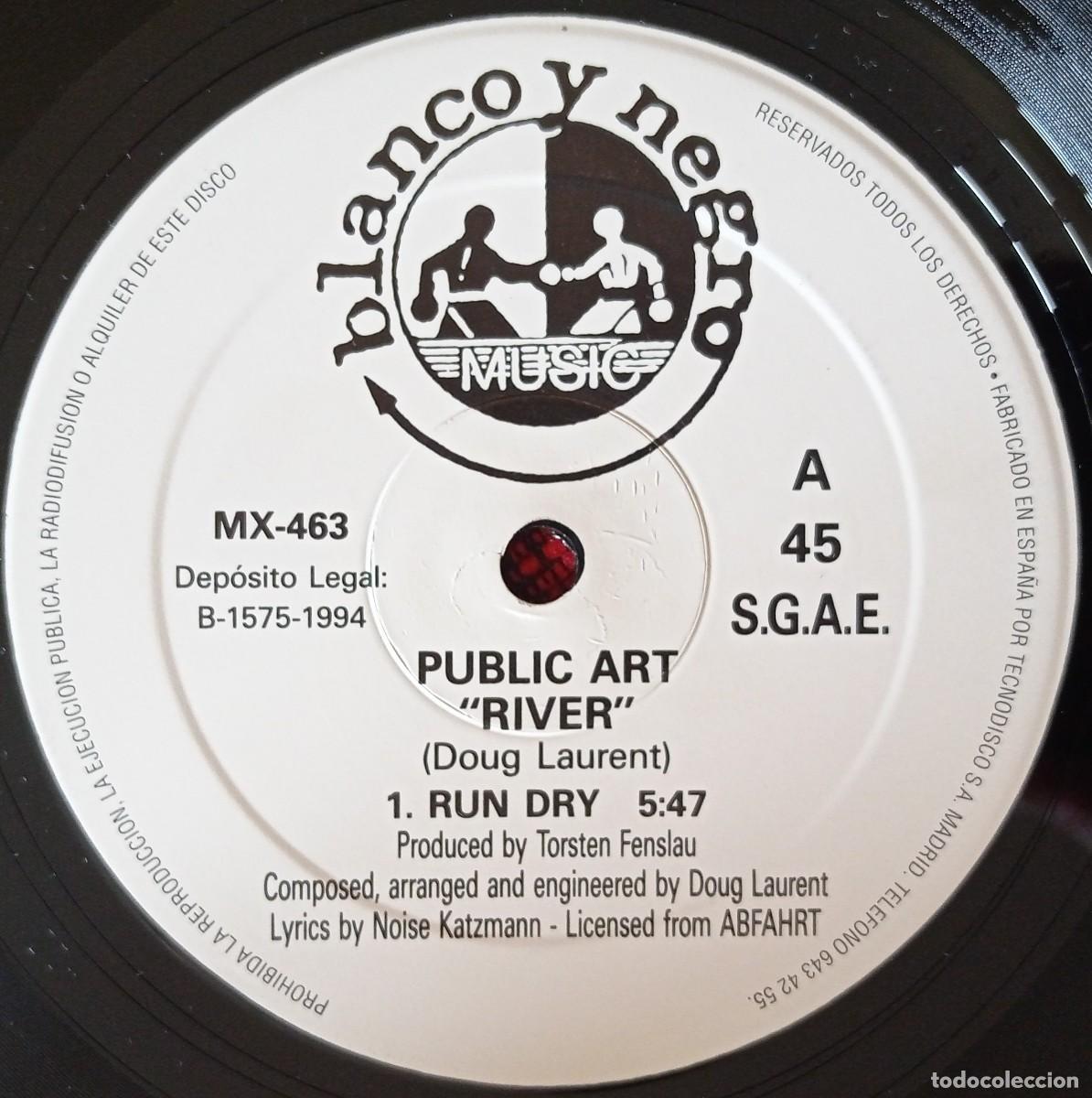 Discos de vinilo: PUBLIC ART ** River ** MAXI SINGLE VINILO 1994 - Foto 3