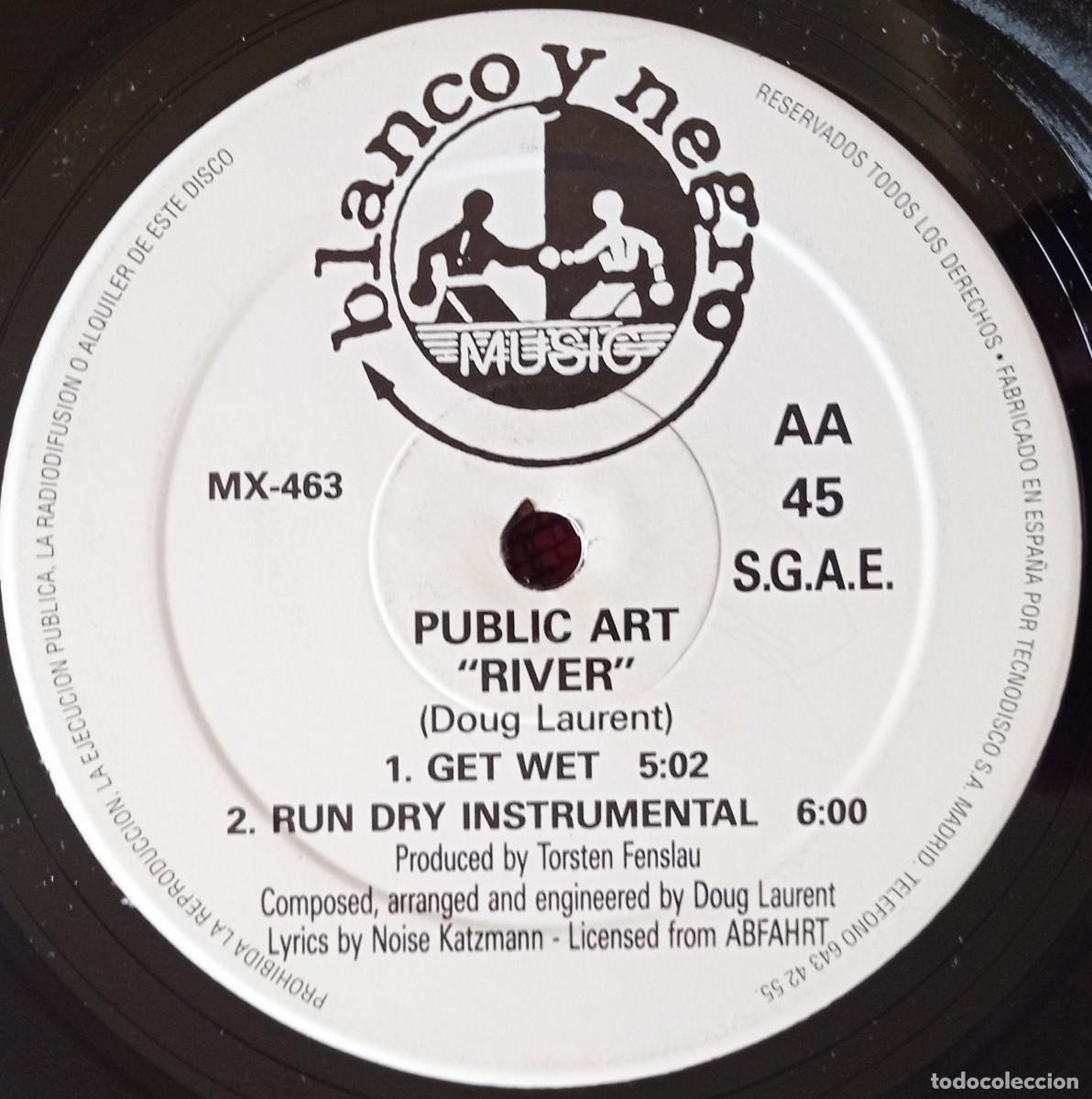 Discos de vinilo: PUBLIC ART ** River ** MAXI SINGLE VINILO 1994 - Foto 4