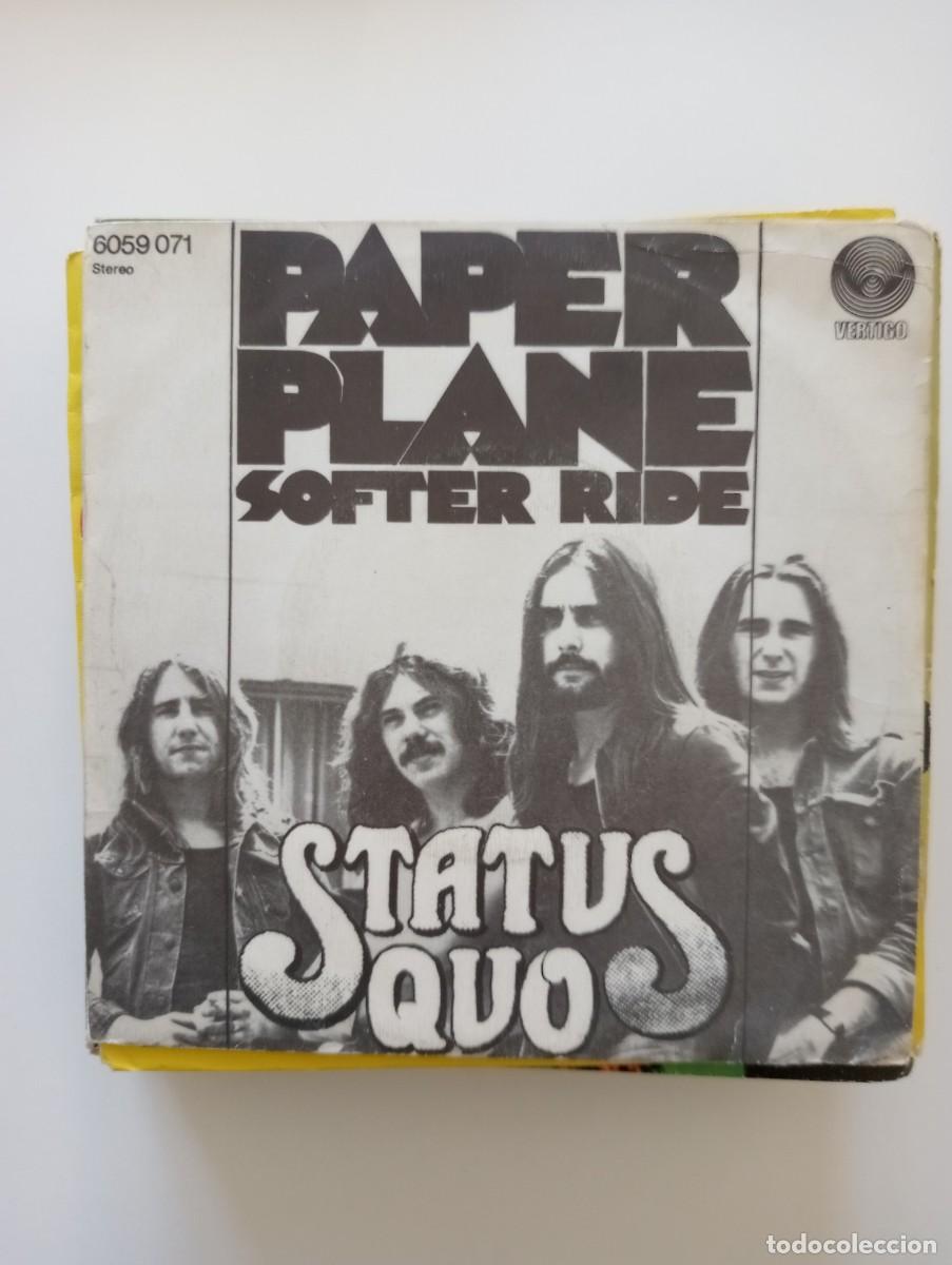 Discos de vinilo: Status Quo - Paper Plane (7&rdquo;, Single) 1973 - Foto 1