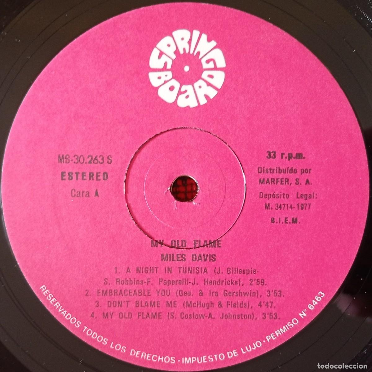 Discos de vinilo: MILES DAVIS ** My Old Flame ** VINILO LP 1977 - Foto 3