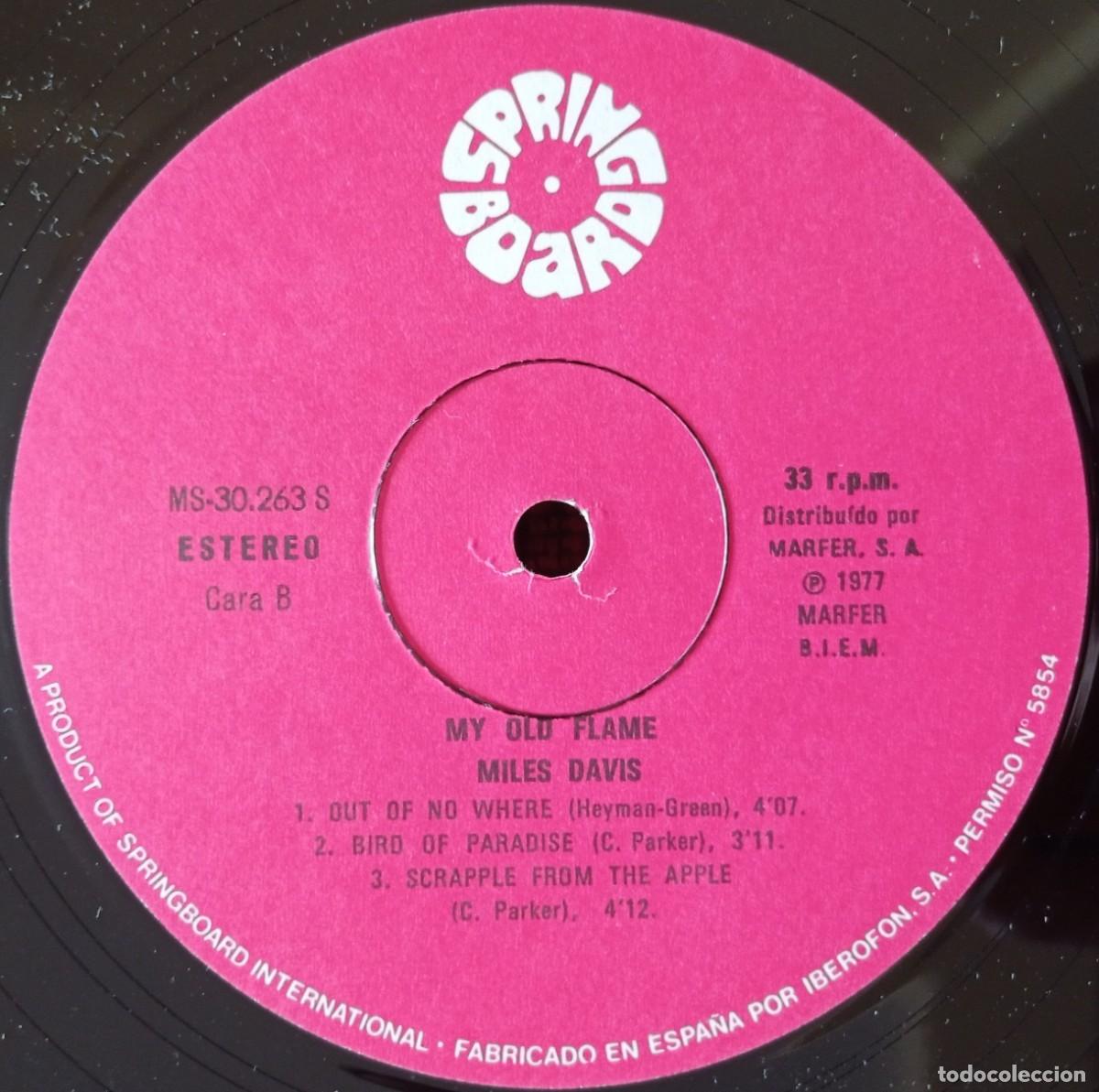 Discos de vinilo: MILES DAVIS ** My Old Flame ** VINILO LP 1977 - Foto 4