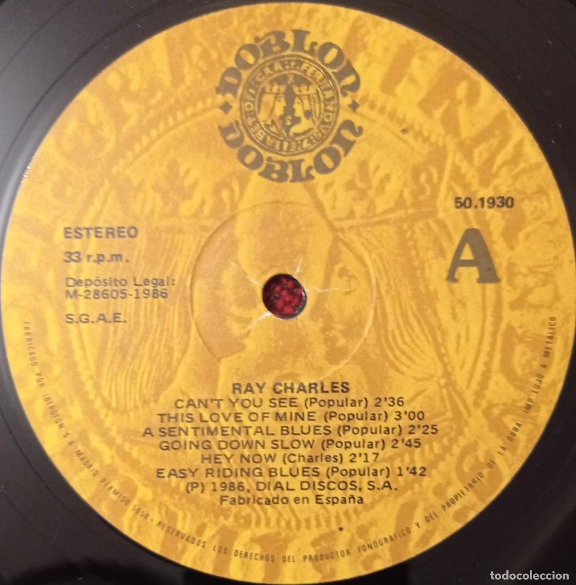Discos de vinilo: RAY CHARLES ** Rays Blues Vol. 22 ** VINILO LP 1986 - Foto 3