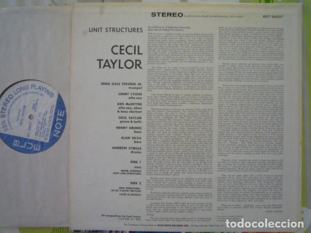 Discos de vinilo: Cecil Taylor - Unit Structures (Blue Note, US, re 1969) - Foto 2