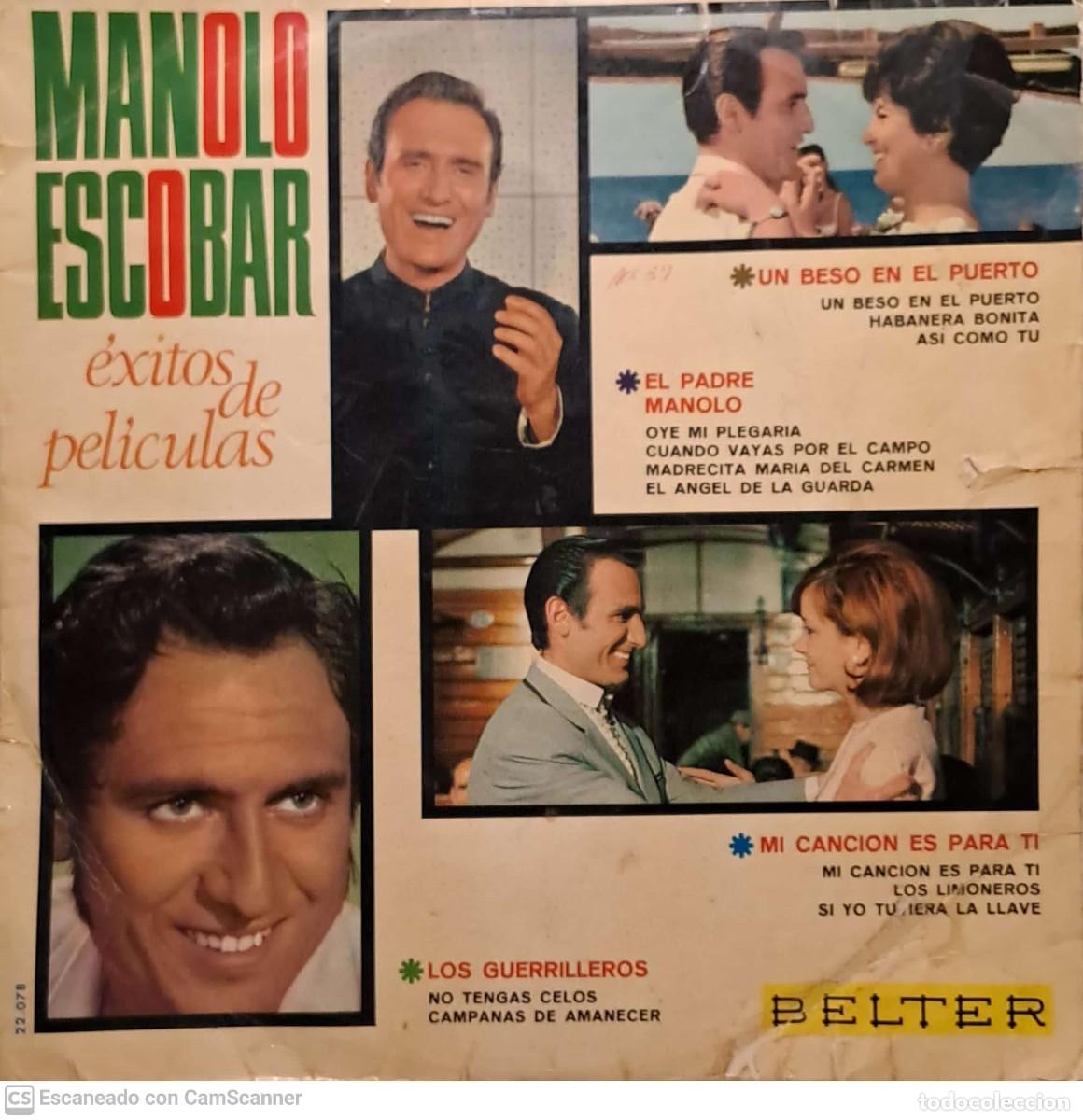 Discos de vinilo: Manolo Escobar &lrm;&ndash; Exitos De Peliculas - Foto 1