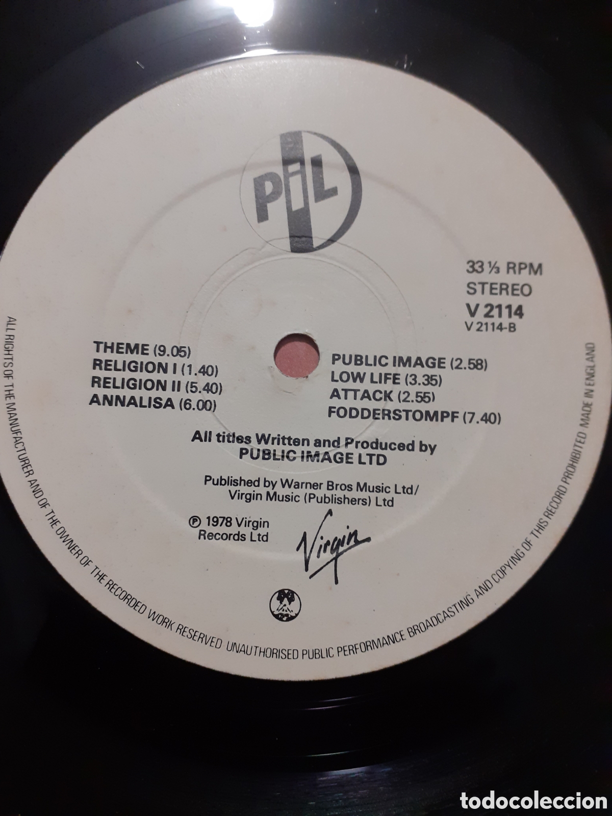 Discos de vinilo: PIL. First issue. Public Image Limited. - Foto 6