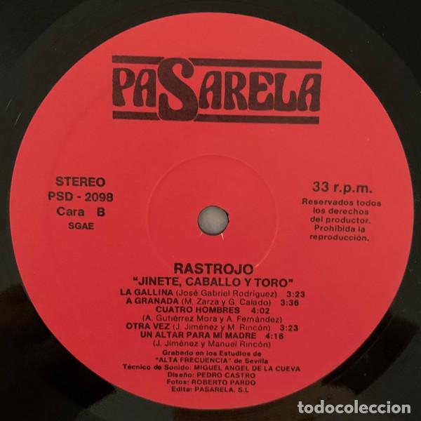 Discos de vinilo: Rastrojo Jinete, caballo y toro. - Foto 3