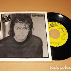 Discos de vinilo: MICHAEL JACKSON - MAN IN THE MIRROR - PROMO SINGLE - 1988 - SPAIN