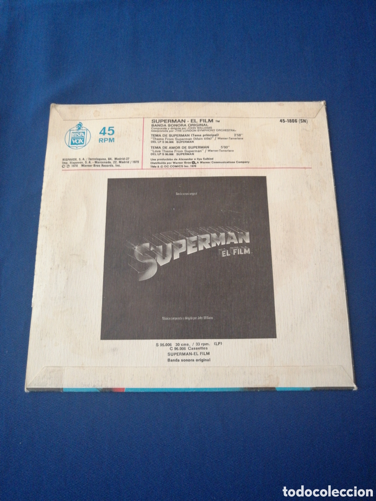 Discos de vinilo: SUPERMAN - EL FILM (TEMA PRINCIPAL) 1978 - Foto 3