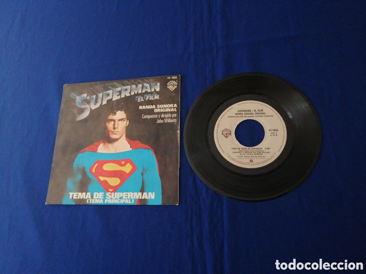 Discos de vinilo: SUPERMAN - EL FILM (TEMA PRINCIPAL) 1978 - Foto 8