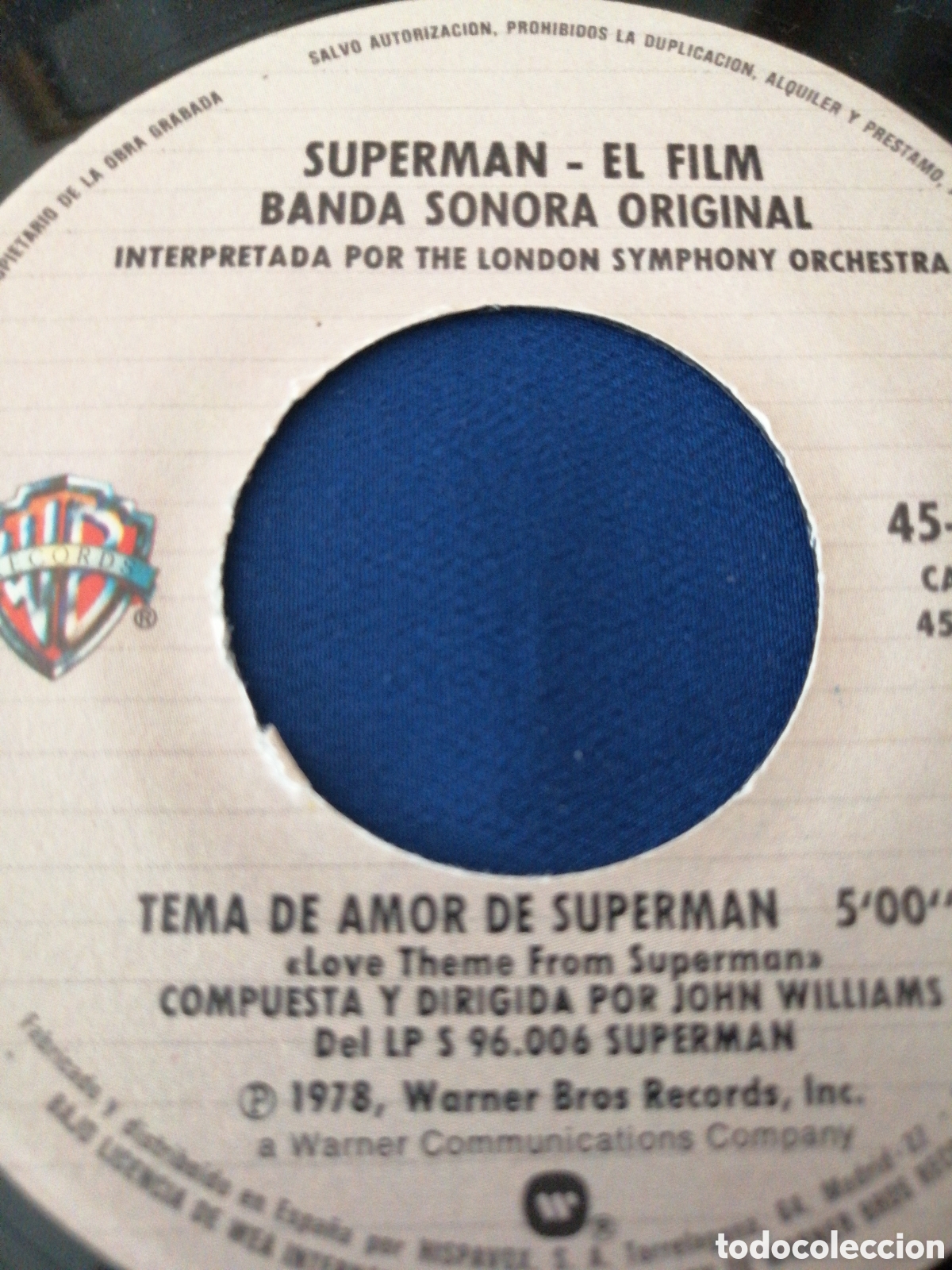 Discos de vinilo: SUPERMAN - EL FILM (TEMA PRINCIPAL) 1978 - Foto 9