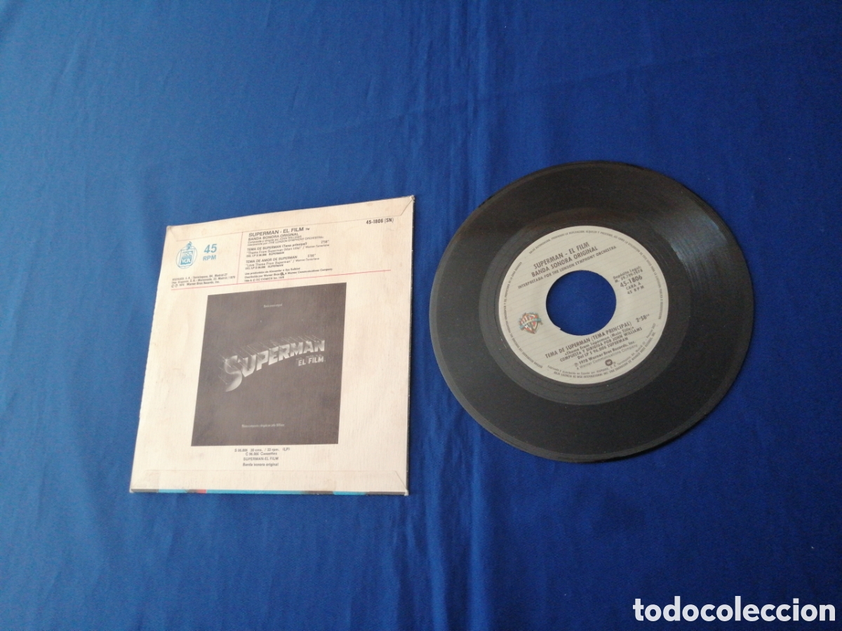 Discos de vinilo: SUPERMAN - EL FILM (TEMA PRINCIPAL) 1978 - Foto 10