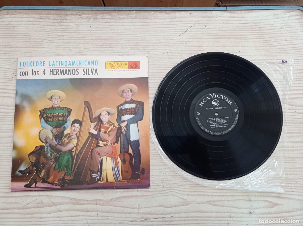Discos de vinilo: Folklore Latinoamericano Con Los 4 Hermanos Silva LP - Foto 1
