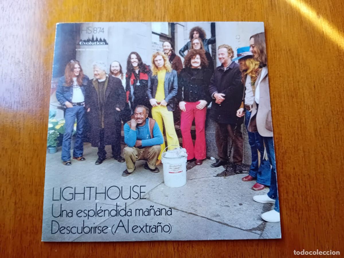 Discos de vinilo: LIGHTHOUSE Una espl&eacute;ndida ma&ntilde;ana (Evolution-Espa&ntilde;a 1972) Pop Rock SINGLE M-/M- - Foto 1