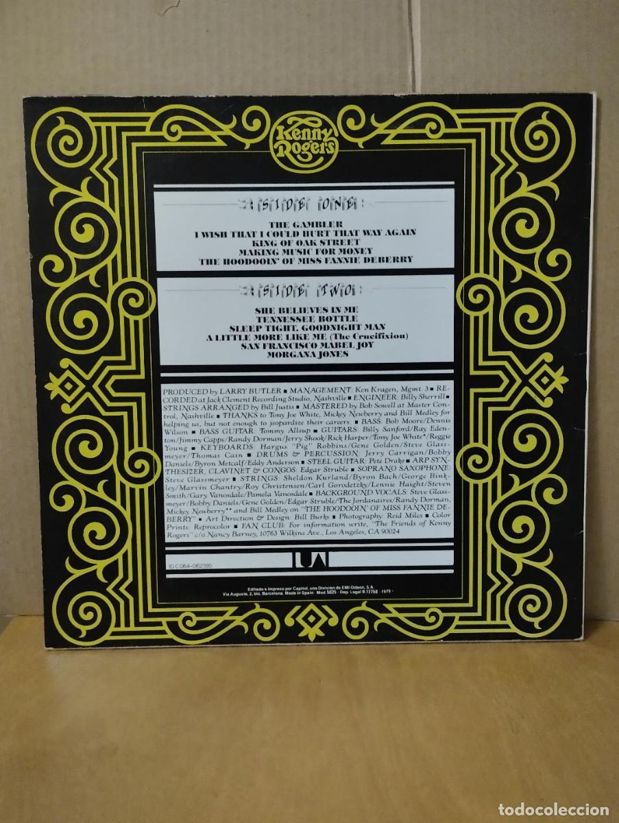 Discos de vinilo: KENNY ROGERS ---- THE GAMBLER - Foto 2