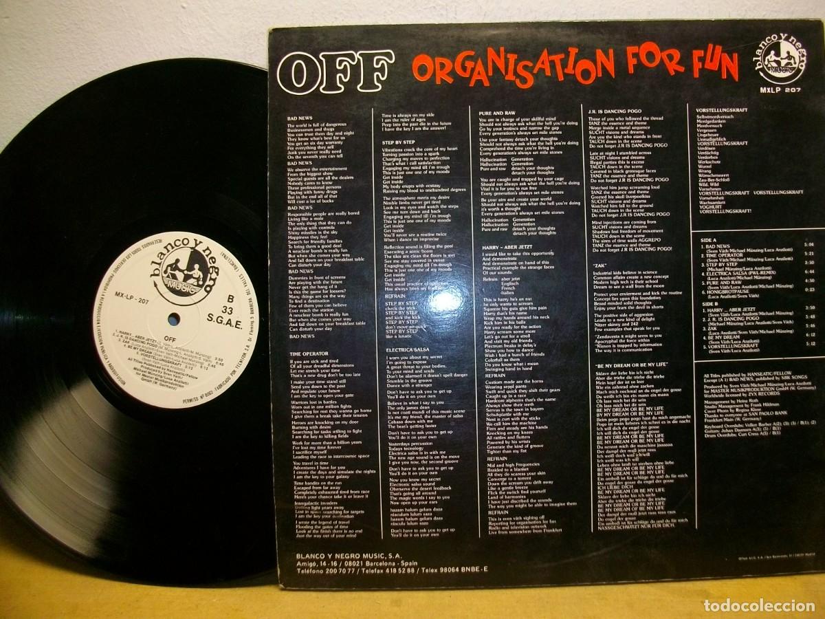 Discos de vinilo: Off &ndash; Organisation For Fun LP - Foto 2