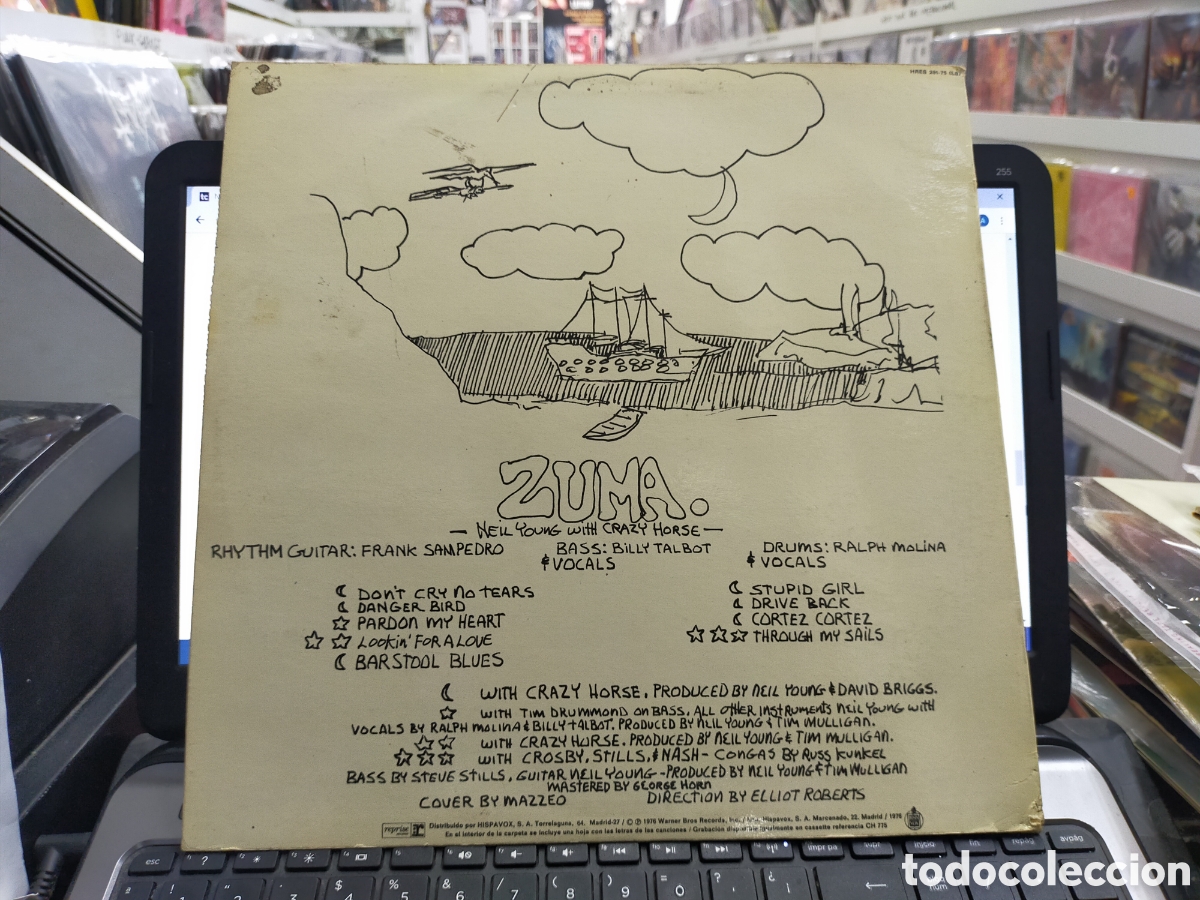 Discos de vinilo: Neil Young LP zuma Espa&ntilde;a 1976 - Foto 2
