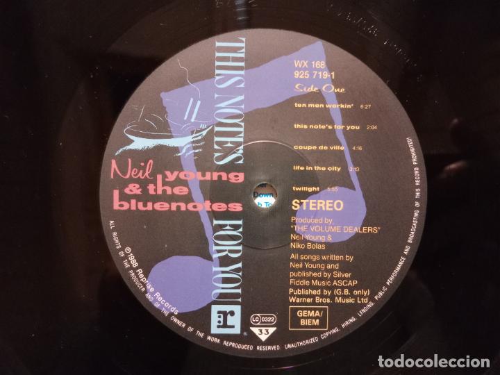 Discos de vinilo: Neil Young & bluenotes - this notes for you - Foto 5