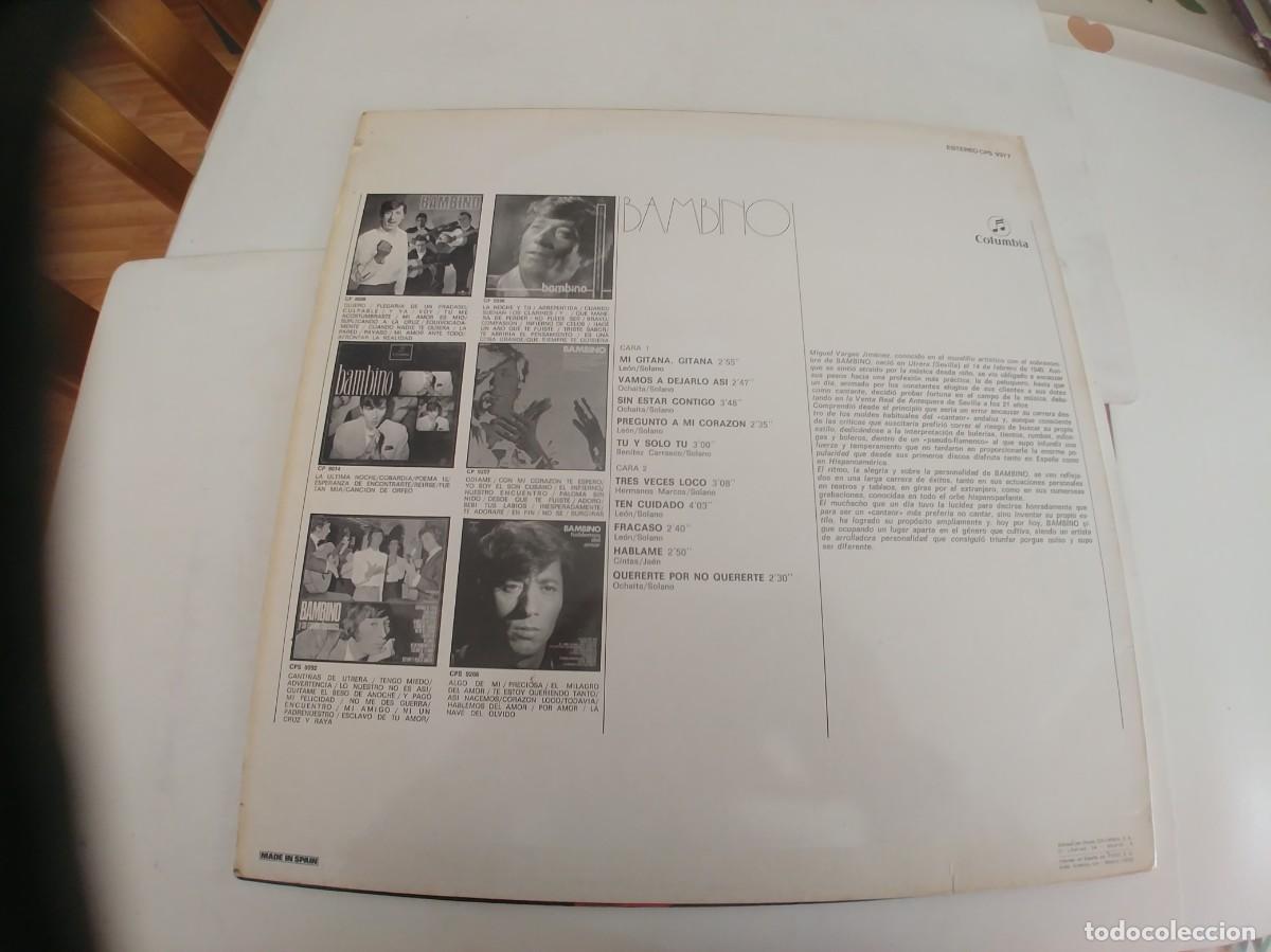 Discos de vinilo: BAMBINO-LP 1975-MI GITANA GITANA - Foto 2