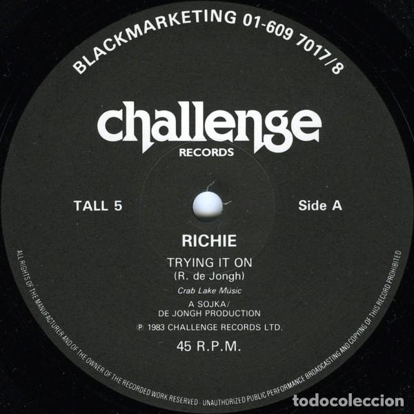 Discos de vinilo: Richie &ndash; Trying It On-UK-1983-MAXI SINGLE - Foto 3
