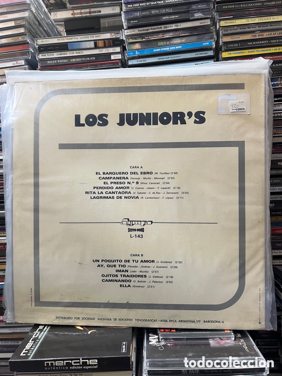Discos de vinilo: Los junior&rsquo;s Ay que tio - Foto 2