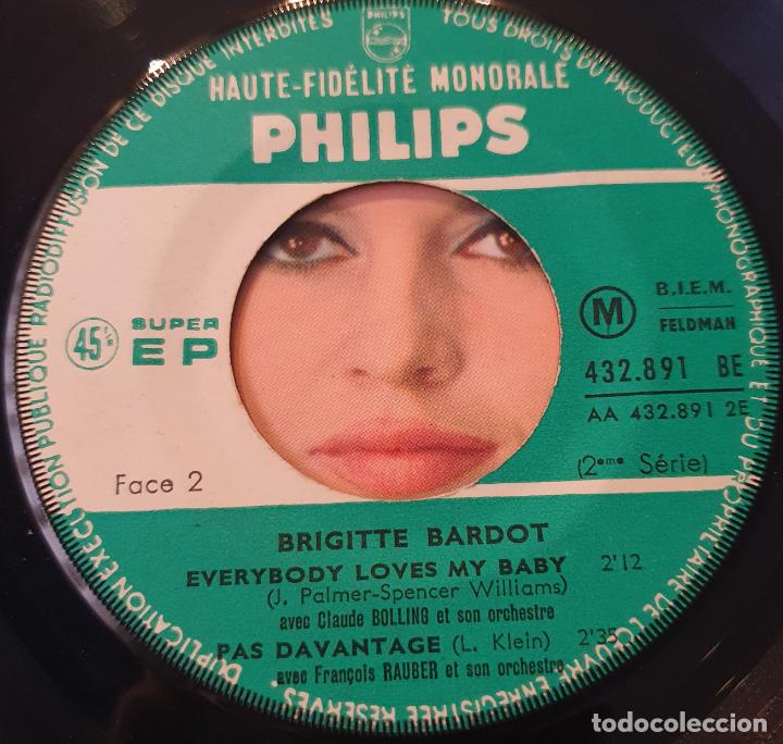 Discos de vinilo: BRIGITTE BARDOT - EP FRANCES 1963 - PHILIPS 432891 - INVITANGO - Foto 3