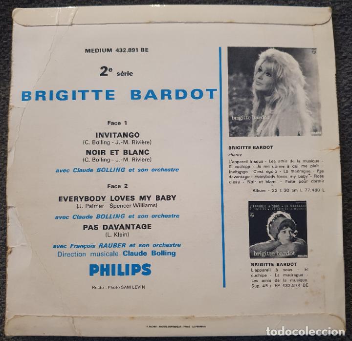 Discos de vinilo: BRIGITTE BARDOT - EP FRANCES 1963 - PHILIPS 432891 - INVITANGO - Foto 4