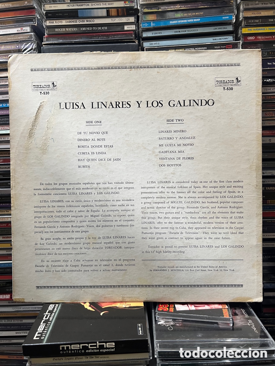 Discos de vinilo: Luisa Linares y Los Galindo - Foto 2