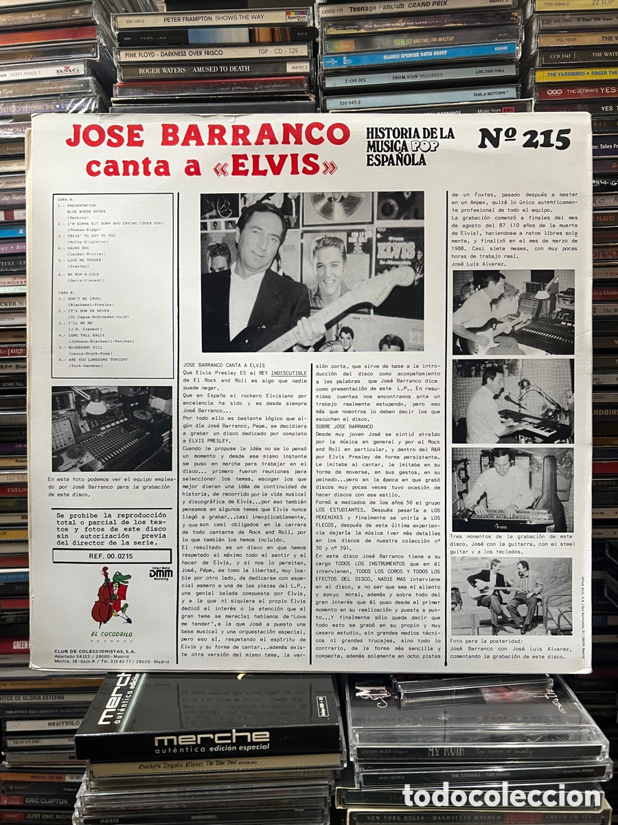 Discos de vinilo: Jos&eacute; Barranco Canta a : Elvis - Foto 2