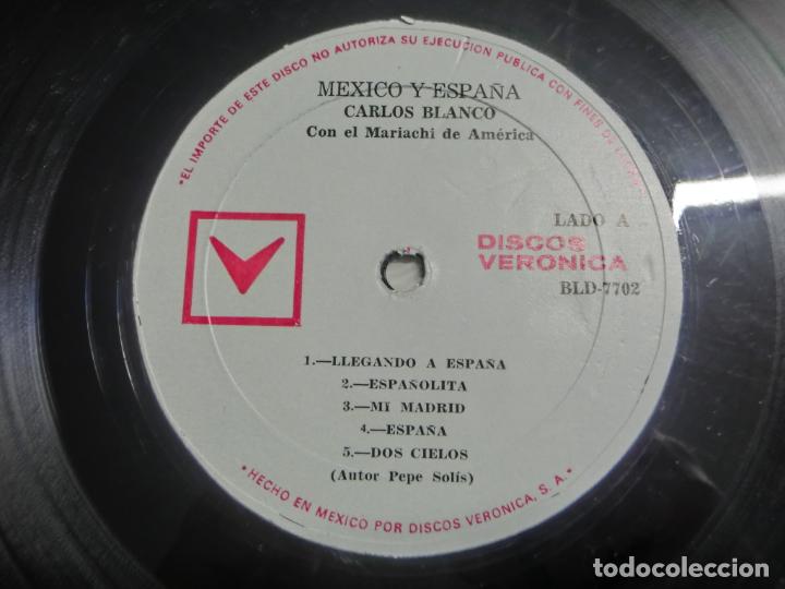 Discos de vinilo: MEXICO Y ESPA&Ntilde;A - CARLOS BLANCO - Foto 3