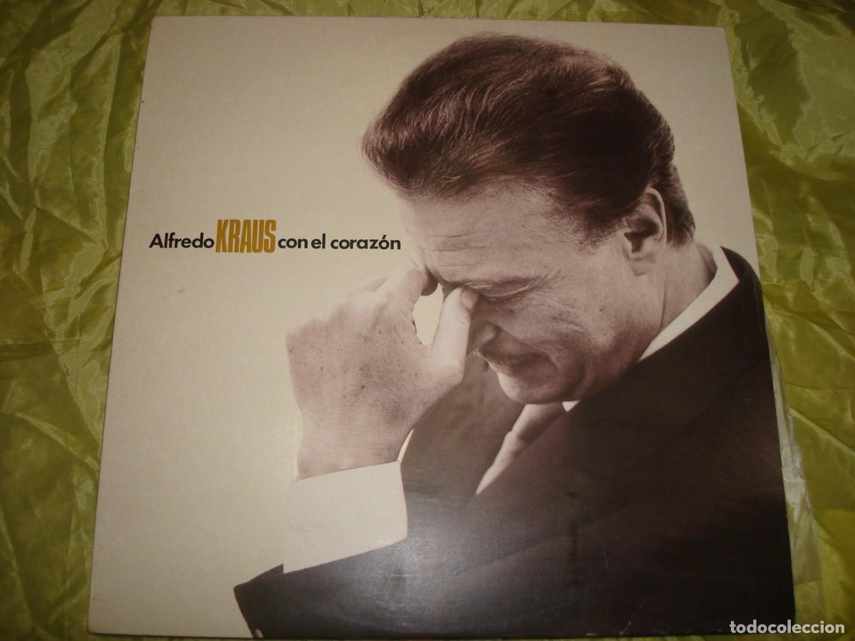 Discos de vinilo: ALFREDO KRAUS. CON EL CORAZON . ZAFIRO, 1990. 2 LP&acute;S. IMPECABLE (#) - Foto 1
