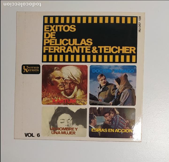 Discos de vinilo: &Eacute;XITOS DE PEL&Iacute;CULAS FERRANTE & TEICHER. E.P. VOL. 6. TDKDS27F - Foto 1