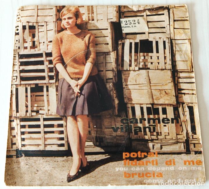 Disques de vinyle: CARMEN VILLANI - BRUCIA BLUEBELL EDIC. ITALIANA - 1962
