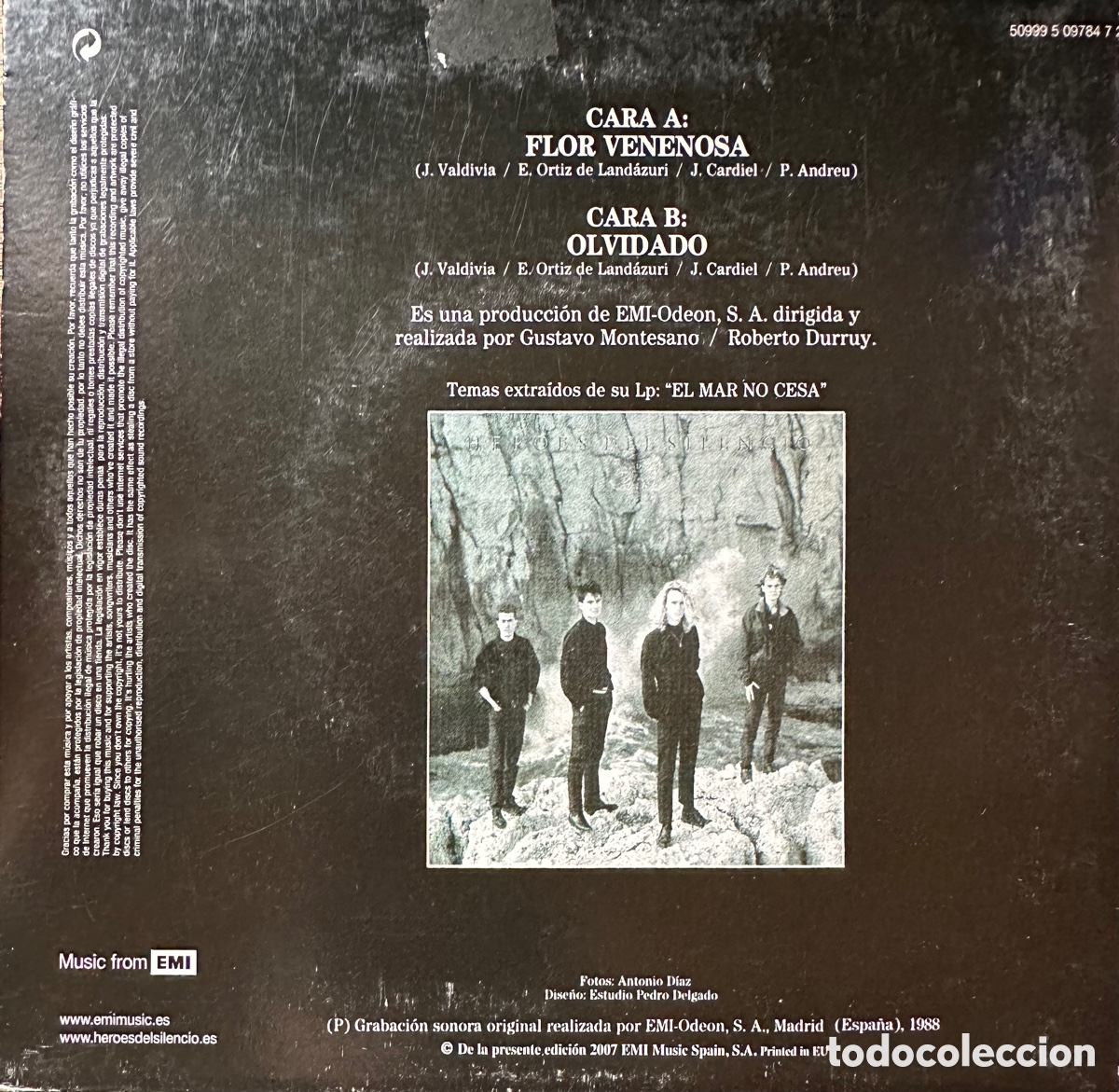 Discos de vinilo: H&eacute;roes Del Silencio. Flor Venenosa - Foto 2