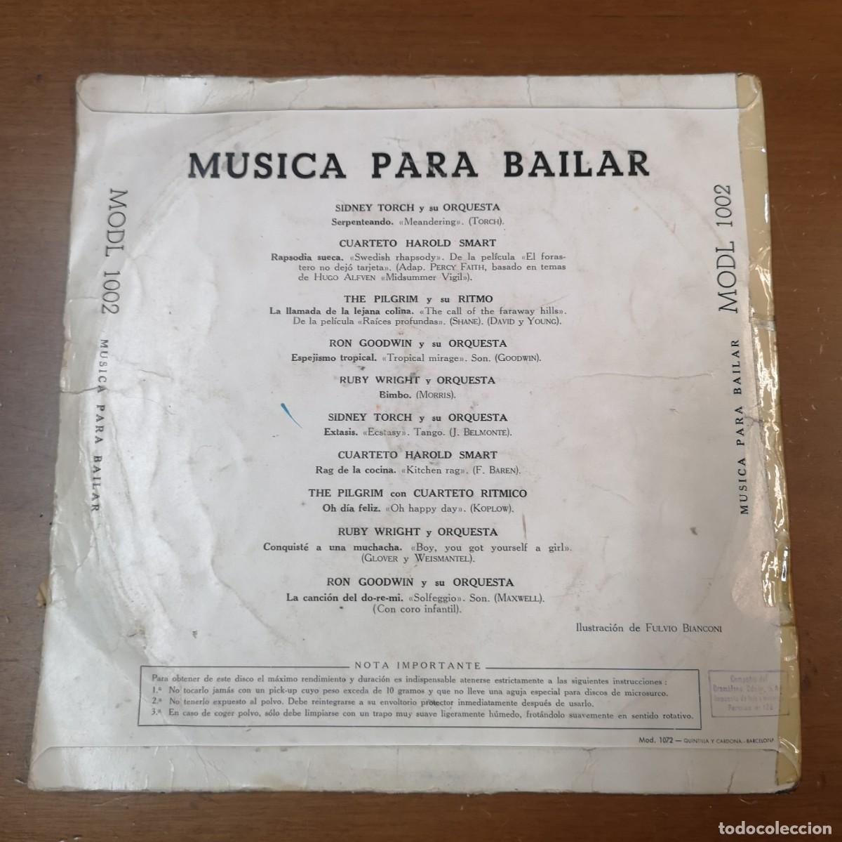 Discos de vinilo: MUSICA PARA BAILAR -Sidney Torch / Ruby Wright y mas - ODEON MODL 1002 - Disco de 10 pulgadas - lar - Foto 2