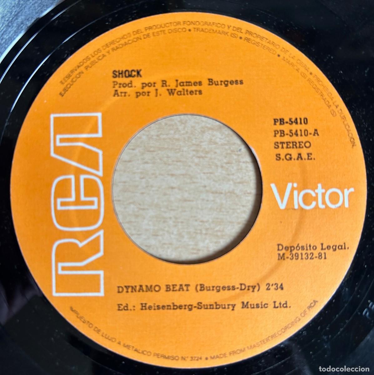 Discos de vinilo: Shock &lrm;&ndash; Dynamo Beat. DISCO VINILO. Estado. Vg / Vg. 1981 - Foto 3